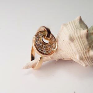 Anillo oro amarillo 18ktes y diamantes