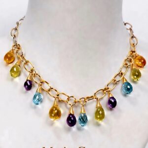 collar piedras de colores - Marisa Cano